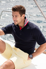 Bild Men's Stripe Collar Polo