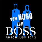 A210 - Vom HUGO zum BOSS - neonblau, weiß